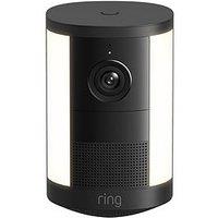 Ring Spotlight Cam (Newest Gen) - Plug-In - Retinal 2K Security Camera- Black