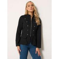 Long Tall Sally Lts Tall Military Jacket - Black