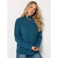 Long Tall Sally Turtle Neck Jumper - Blue