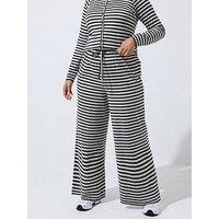 Yours Curve Stripe Trouser