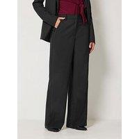 Long Tall Sally Wide Leg Tailored Trouser 36" - Black