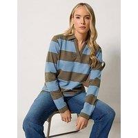 Long Tall Sally Rugby Sweatshirt - Blue