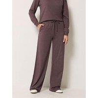 Long Tall Sally Lts Premium Tall Wide Leg Trousers - Chocolate Brown