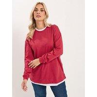 Yours Curve 2 In 1 Jumper - Red