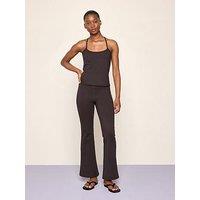Lindex Women'S Moah Flare Leggings - Brown