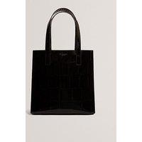 Ted Baker Croc Effect Small Tote Bag - Black