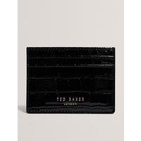 Ted Baker Croc Effect Card Holder - Black