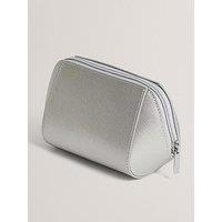 Ted Baker Crosshatch Wash Bag - Silver