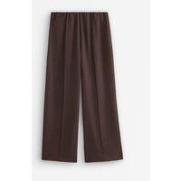 Lindex Womens Claudia Wide Leg Trousers - Brown