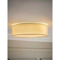 Valuelights Gwen Linen Flush Diffuser Ceiling Light