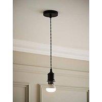 Valuelights Shaw Matte Black Rechargeable Ceiling Pendant