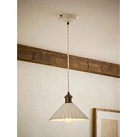 Valuelights Burford Ceramic Ribbed Ceiling Pendant