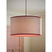 Valuelights Kiara Pink Woven Shade With Colour Match Inner Large