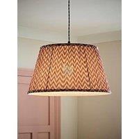 Valuelights Saffira Pink Pleated Chevron Taper Shade Large