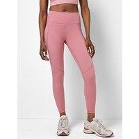 Sweaty Betty Womens High Rise Side Pocket 7/8 Workout Leggings - Pink