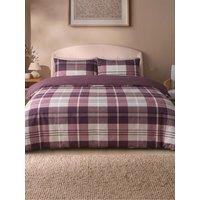 Silentnight Coverless Duvet Printed Check Berry 10.5 Tog