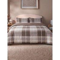 Silentnight Coverless Duvet Printed Check Natural 10.5 Tog