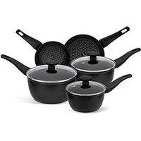 Prestige Thermo Smart Cookware Set, 5Pce (16, 18, & 20Cm S/Pans, 20 & 24Cm Fry)