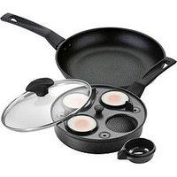 Prestige 9 X Tougher Twinpack (11936 - 21Cm Fry/Omelette Pan & 12079 - 20Cm 4 Cup Egg Poacher)
