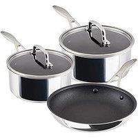 Circulon Clad 3Pce Set (16Cm & 20Cm S/Pans + 25Cm Frypan)