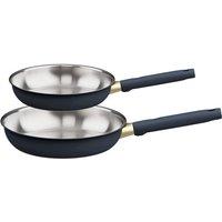 Prestige Stainless Edition - 2 Pc Frying Pan Set: 20Cm , 28Cm: French Navy