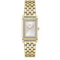 Lacoste Catherine Silver White Dial And Gold Bracelet Watch