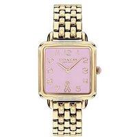 Coach Square Dial Three Link Watch