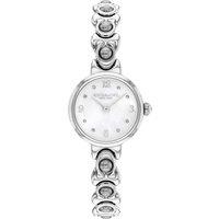Coach Ladies Iris Stainless Steel With Pearl Bracelet Watch