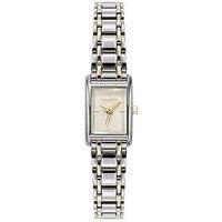 Olivia Burton 16Mm Mini Grove Ivory Dial Two Tone Watch