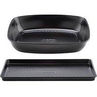 Prestige Inspire 2Pce (Oven Tray & Roaster Set) - (57909 Roaster, 57900 Large Oven Tray)