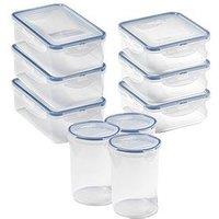 Lock And Lock Classic 9Pce Set (3 X Rd 700Ml Hpl932D, 3 X Rect 1.0Lt Hpl817, 3 X Sq 870Ml Hpl823)