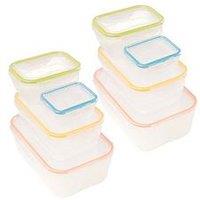 Lock And Lock Classic 8Pce Rectangular Nesting Set (2 X Hpl381S4)