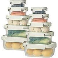 Lock And Lock Nestnlock 10Pce Set Sage Lids (Ltn350S5 X 2)