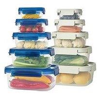 Lock And Lock Nestnlock 10Pce Set Blue & Sage Lids (1 Each Of Ltn350S5B & Ltn350S5 )