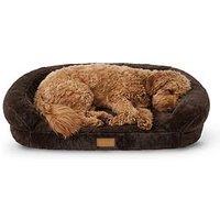 Snug Comfy Orthopaedic Pet Bed - Brown - Small/Medium