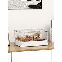 Pawhut Reptile Terrarium, 360 Acrylic Reptile Breeding Box With Vents And With Top Sliding Door For Snake, Frog, Spider, Gecko, & Stick Insect, Praying Mantis - 30 X 20 X 15Cm