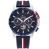 Tommy Hilfiger Men'S Blue Silicone Chronograph Watch