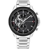 Tommy Hilfiger Men'S Skeleton Dial Stainless Steel Bracelet Watch