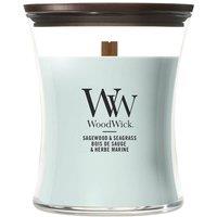 Woodwick Medium Candle - Sagewood & Seagrass
