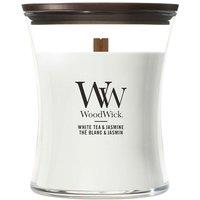 Woodwick Medium Candle - White Tea & Jasmine