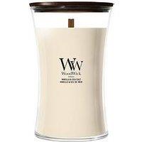 Woodwick Large Candle - Vanilla & Sea Salt