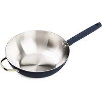Prestige Stainless Edition - 29Cm Uncoated Wok With Helper Handle: French Navy