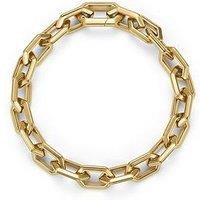 Olivia Burton Gold Ip Honeycomb Geo Chain Link Bracelet