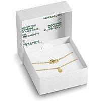 Lacoste Yellow Gold Plated Crocodile And Tennis Ball Bracelets Giftset