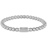 Lacoste Men'S Matchpoint Stainless Steel Bead Bracelet