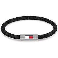 Tommy Hilfiger Men'S Black Nylon Bracelet
