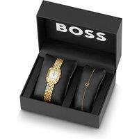 Boss Giftset Mae Petite Gold Ip Watch And Bracelet