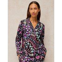 White Stuff Womens Nina Pyjama Shirt - Black