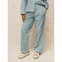 White Stuff Womens Noemi Check Pyjama Bottoms - Blue