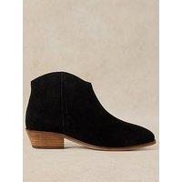 White Stuff Mae Suede Ankle Boot - Black
